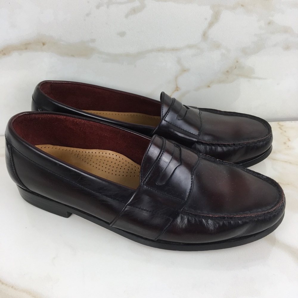 COLE HANN MENS PINCH PENNY LEATHER LOAFERS  8.5